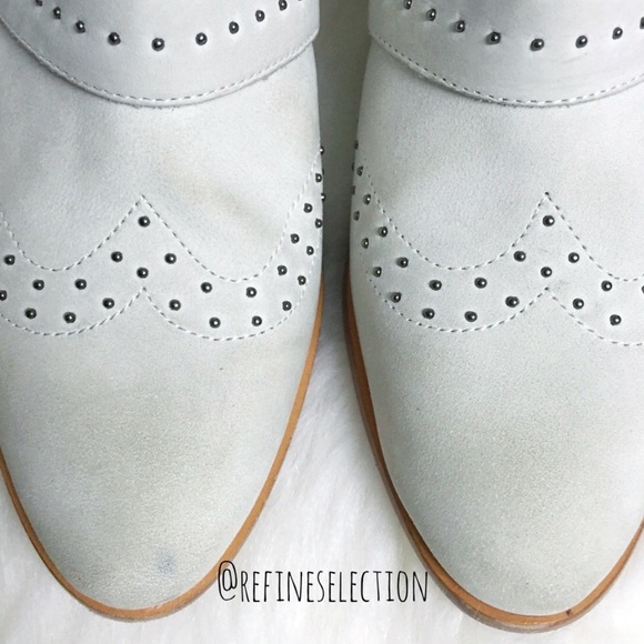 Rebecca Minkoff Addison Chalk Studded Ankle Boots - Picture 5 of 8